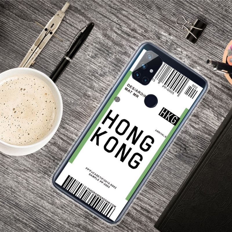 Coque Oneplus Nord N10 Boarding Pass To Hong Kong