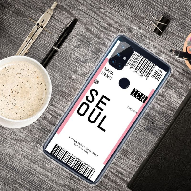 Coque Oneplus Nord N10 Boarding Pass To Seoul