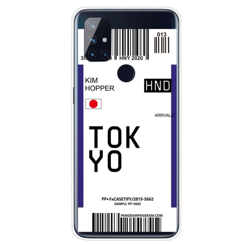 Coque Oneplus Nord N10 Boarding Pass To Tokyo
