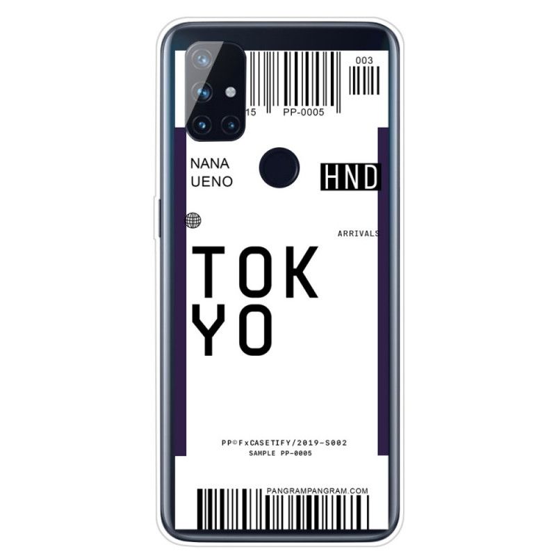 Coque Oneplus Nord N10 Boarding Pass To Tokyo