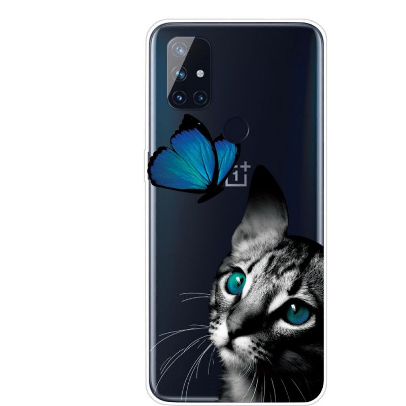 Coque Oneplus Nord N10 Chat Et Papillon