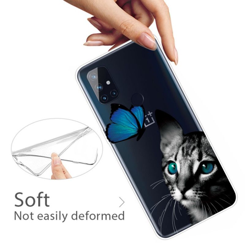 Coque Oneplus Nord N10 Chat Et Papillon