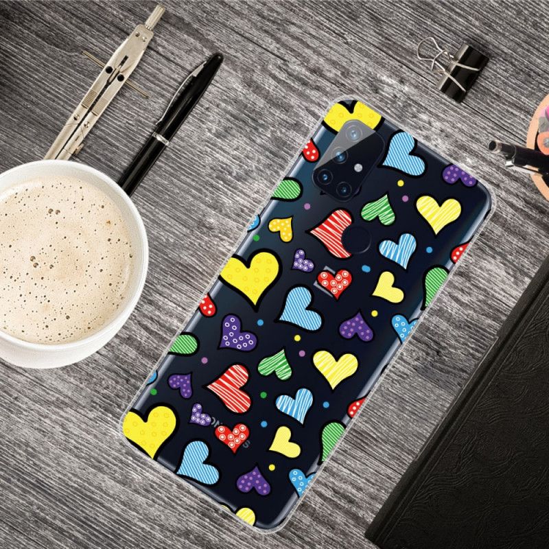 Coque Oneplus Nord N10 Coeurs Multicolores