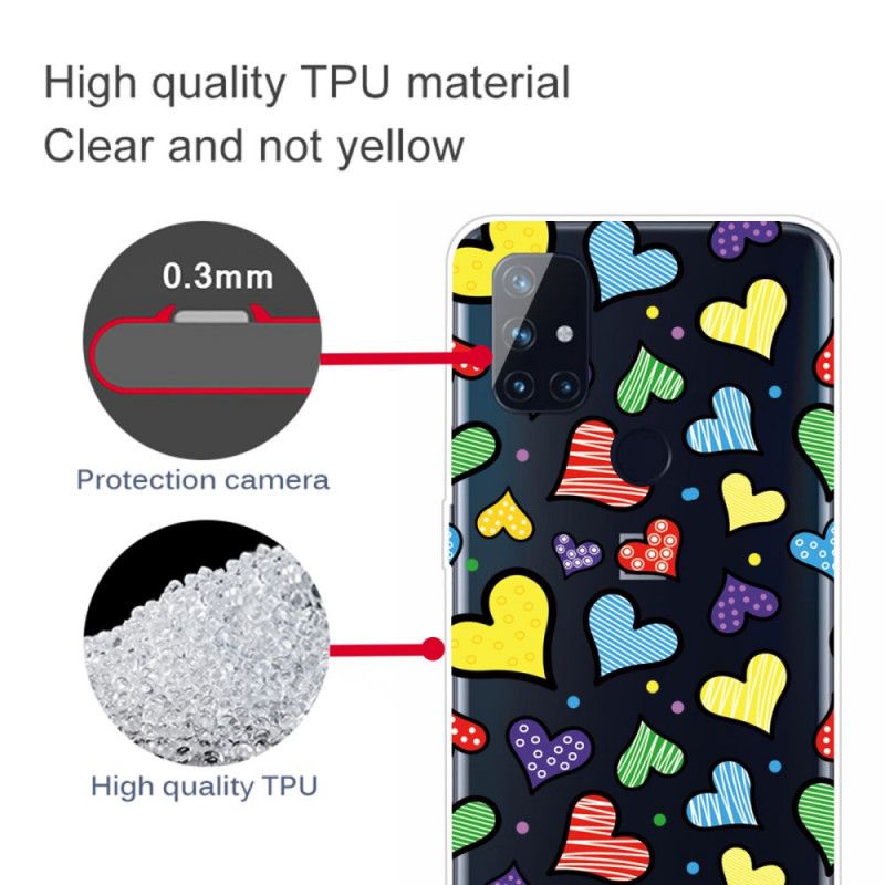 Coque Oneplus Nord N10 Coeurs Multicolores