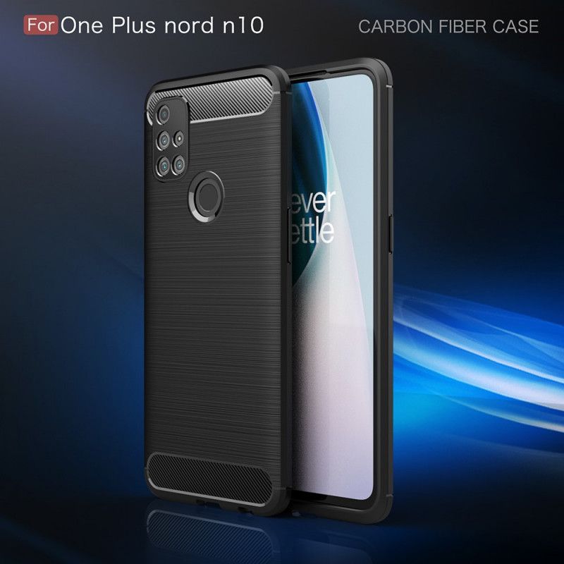 Coque Oneplus Nord N10 Fibre Carbone Brossée