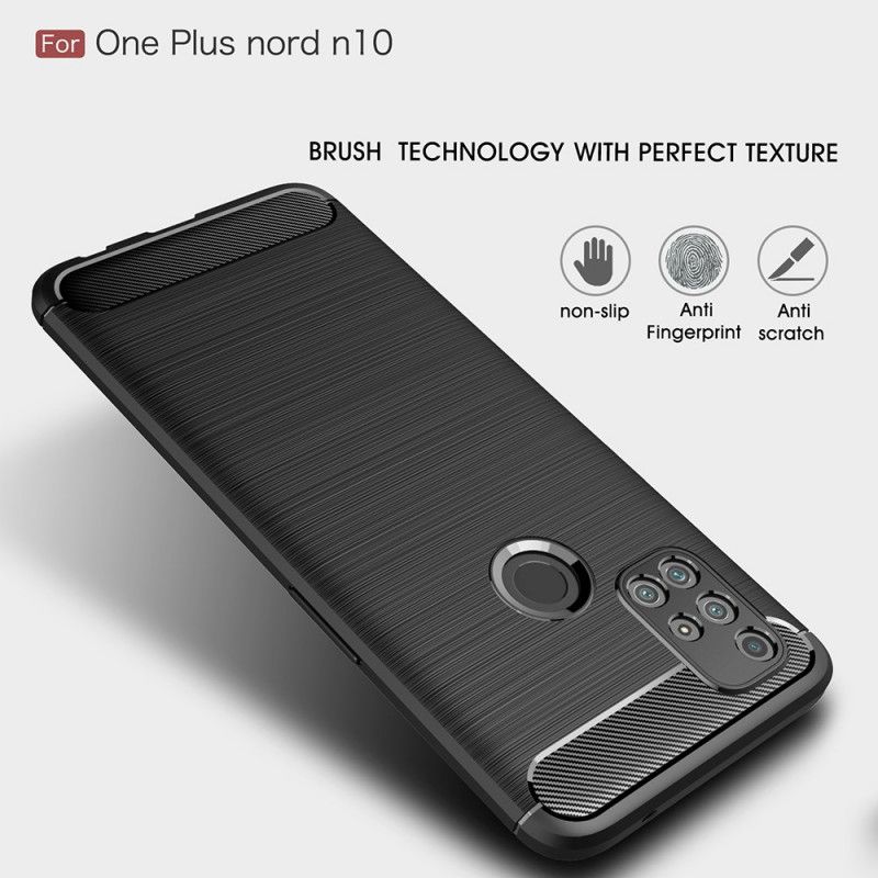 Coque Oneplus Nord N10 Fibre Carbone Brossée