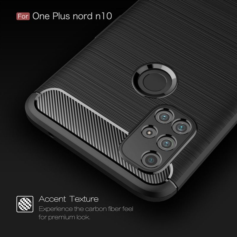 Coque Oneplus Nord N10 Fibre Carbone Brossée