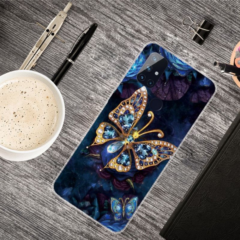 Coque Oneplus Nord N10 Papillon Luxe