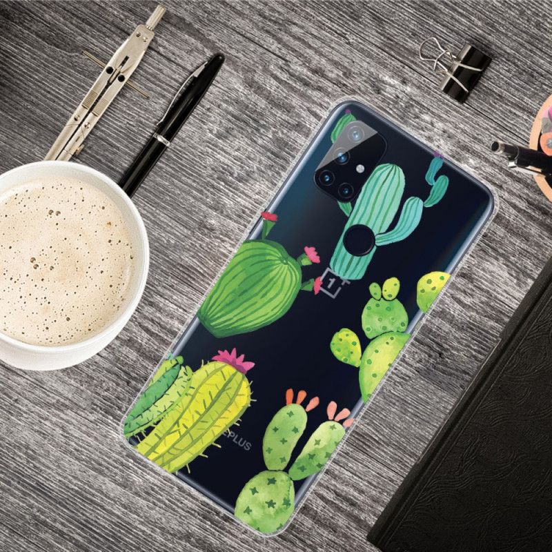 Coque Oneplus Nord N100 Cactus Aquarelle