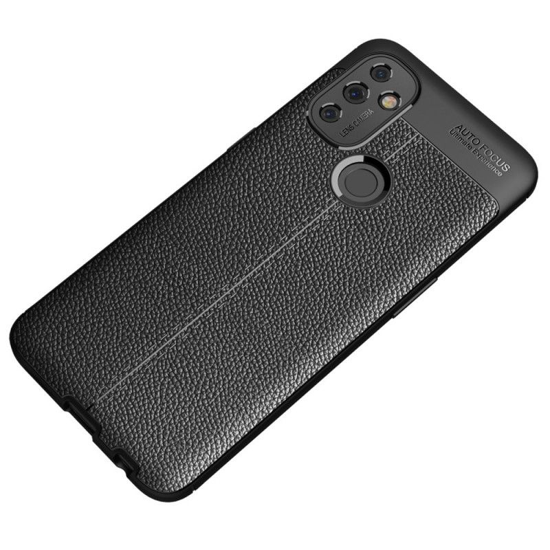 Coque Oneplus Nord N100 Effet Cuir Litchi Double Line