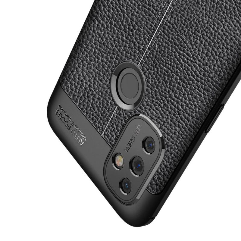 Coque Oneplus Nord N100 Effet Cuir Litchi Double Line