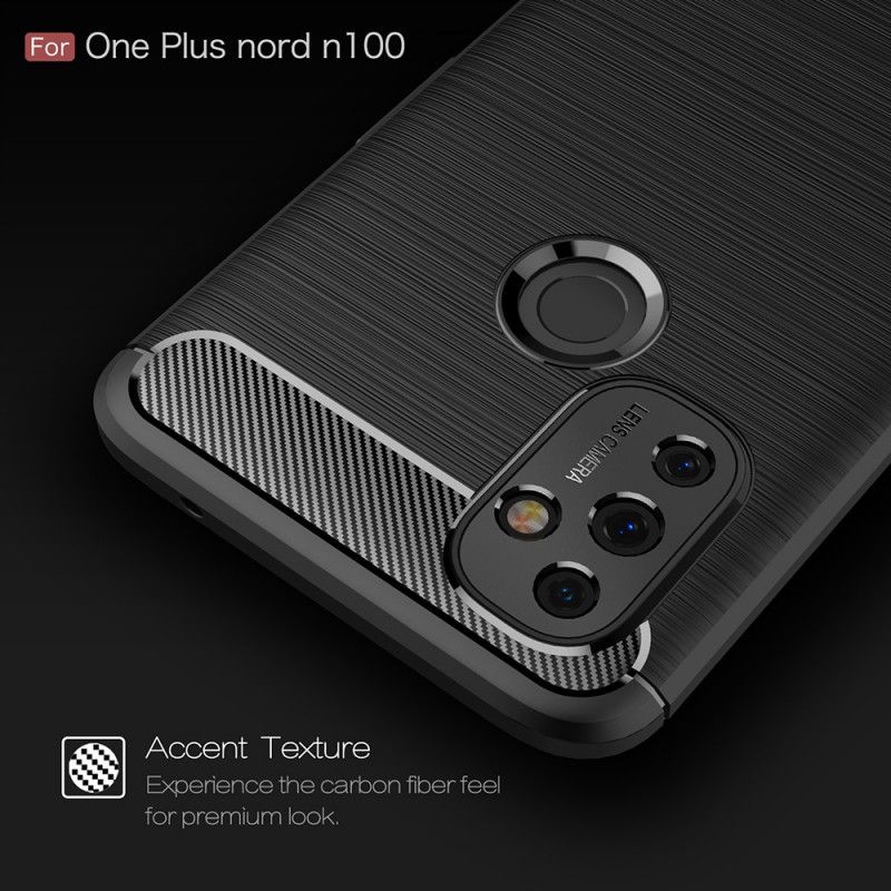 Coque Oneplus Nord N100 Fibre Carbone Brossée