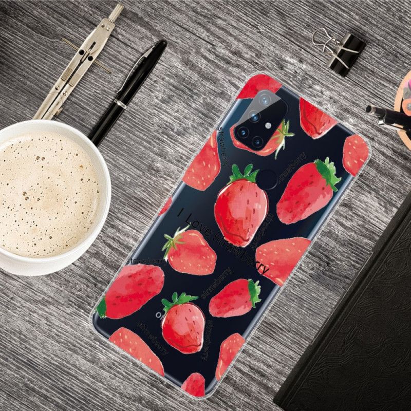 Coque Oneplus Nord N100 Fraises / I Love Strawberry