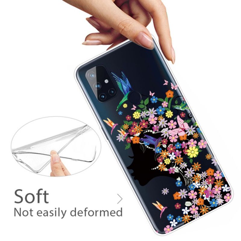 Coque Oneplus Nord N100 Jolie Tête Fleurie