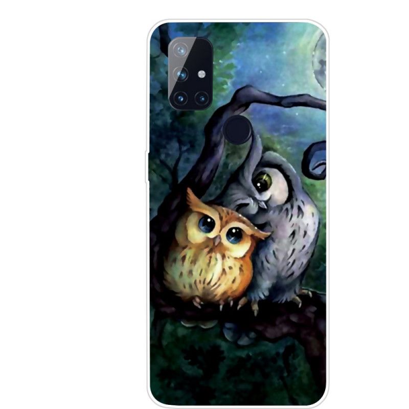 Coque Oneplus Nord N100 Peinture Hiboux