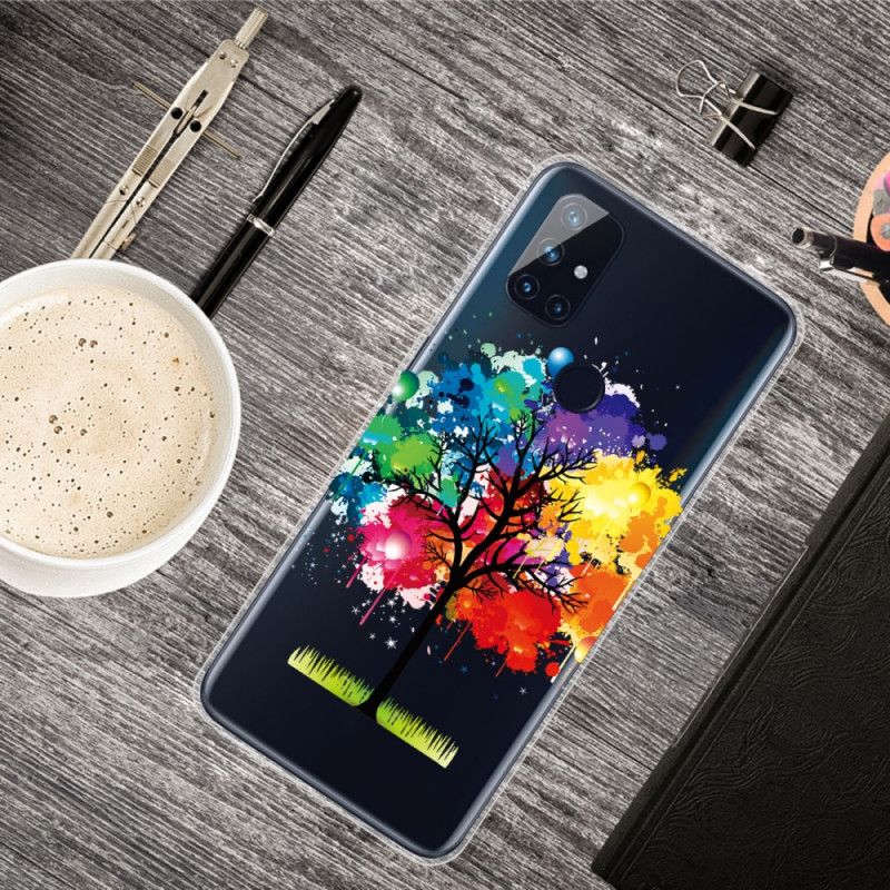 Coque Oneplus Nord N100 Transparente Arbre Aquarelle