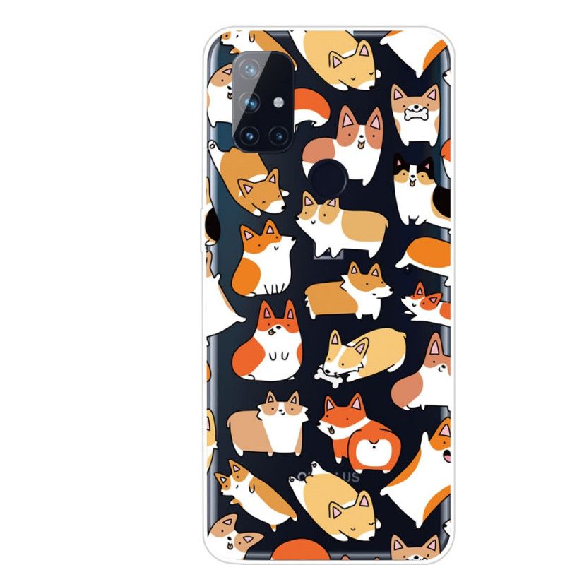 Coque Oneplus Nord N100 Transparente Multiples Chiens