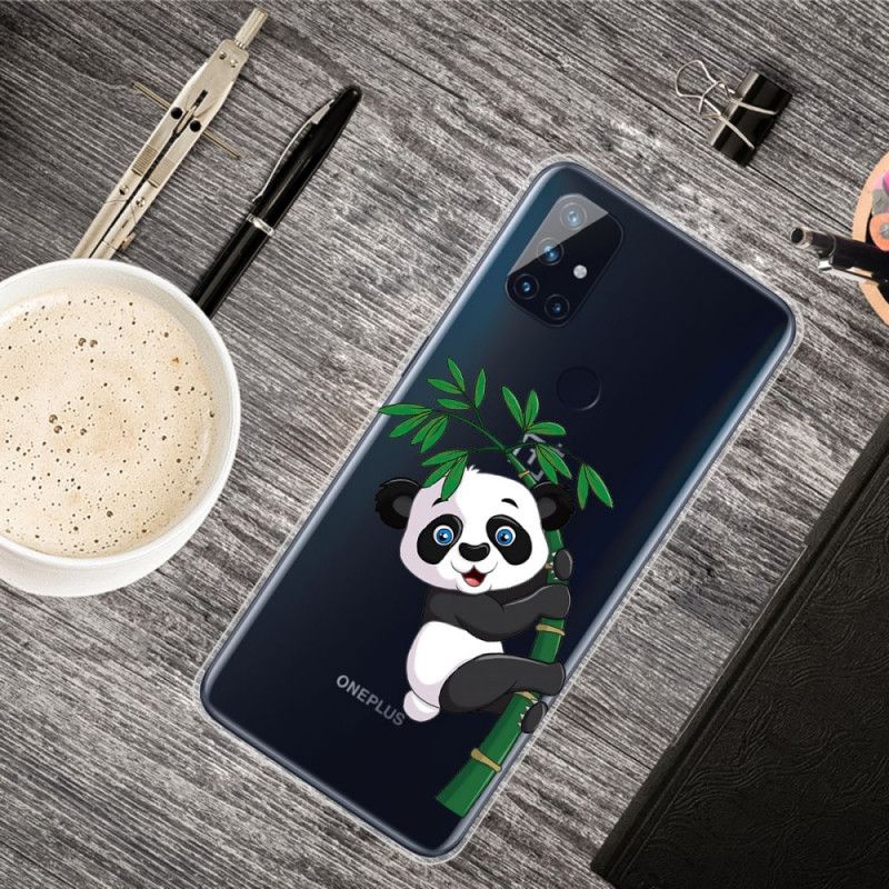 Coque Oneplus Nord N100 Transparente Panda Sur Le Bambou