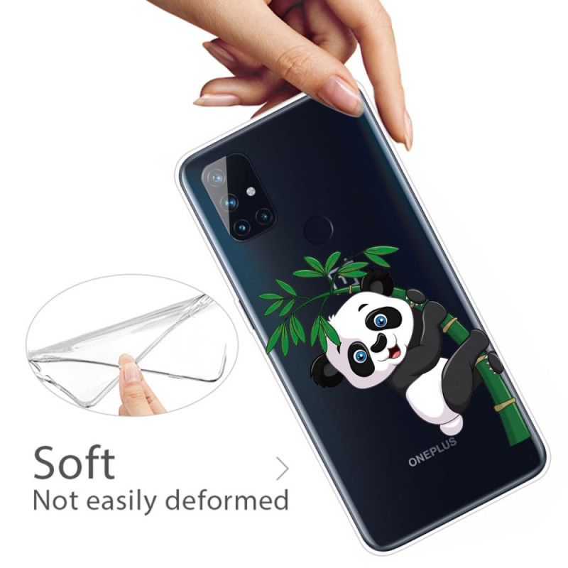 Coque Oneplus Nord N100 Transparente Panda Sur Le Bambou