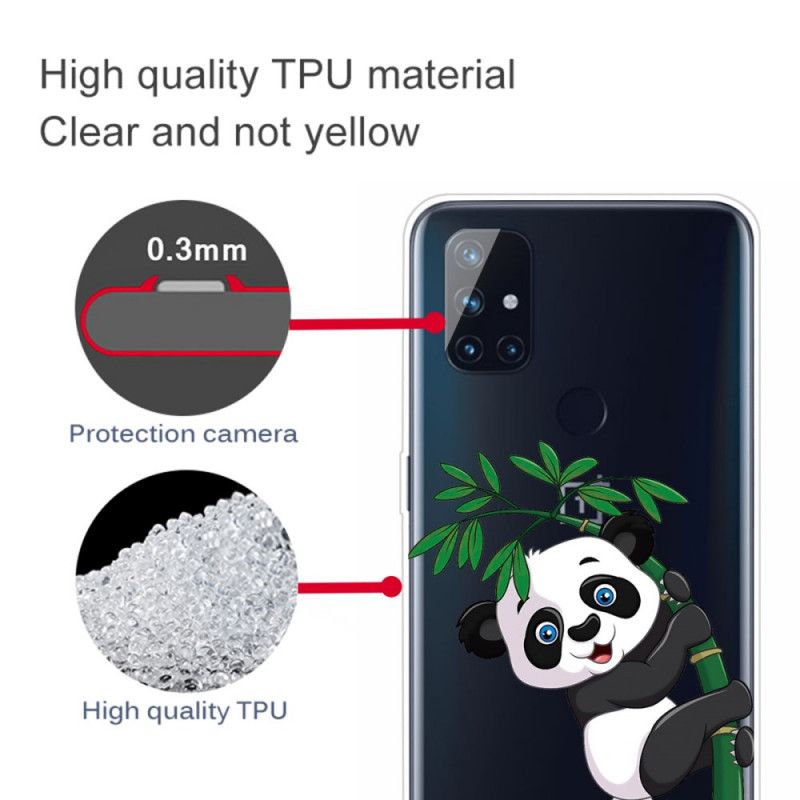 Coque Oneplus Nord N100 Transparente Panda Sur Le Bambou