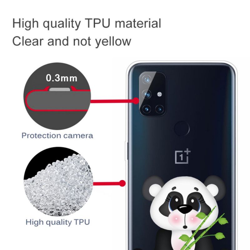 Coque Oneplus Nord N100 Transparente Panda Triste