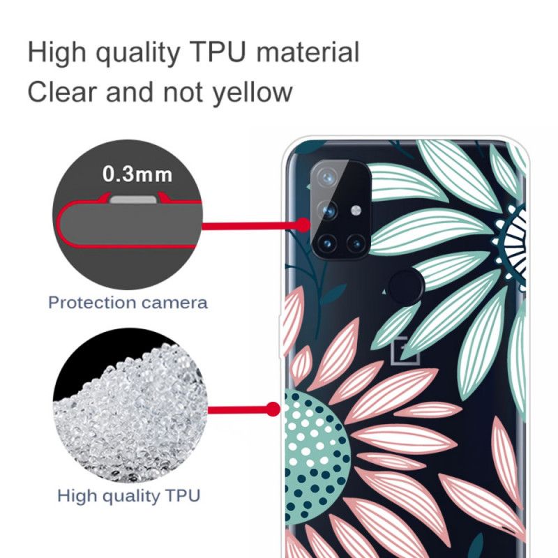 Coque Oneplus Nord N100 Transparente Une Fleur