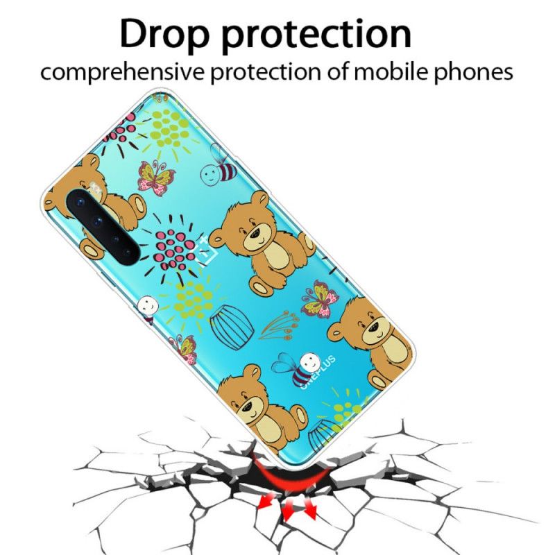 Coque Oneplus Nord Oursons Et Abeilles