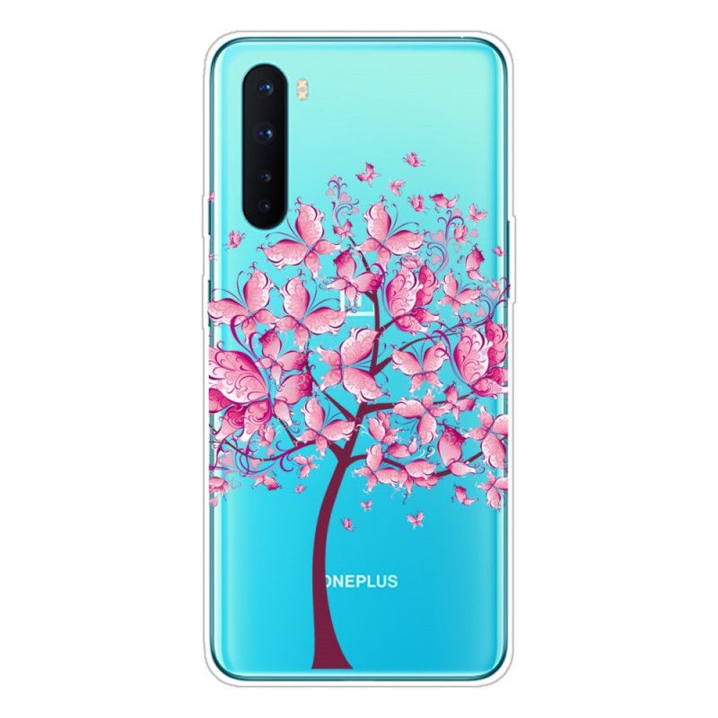 Coque Oneplus Nord Transparente Arbre À Papillons