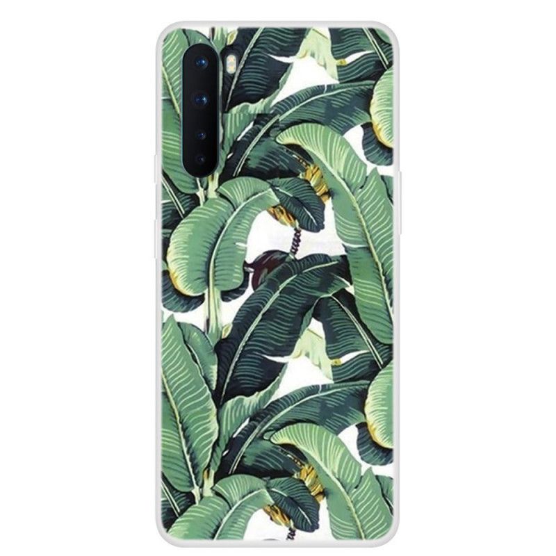 Coque Oneplus Nord Transparente Multiples Feuilles Vertes