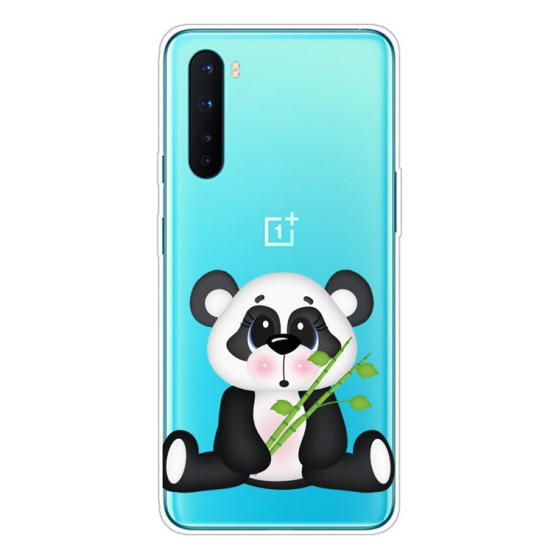 Coque Oneplus Nord Transparente Panda Triste