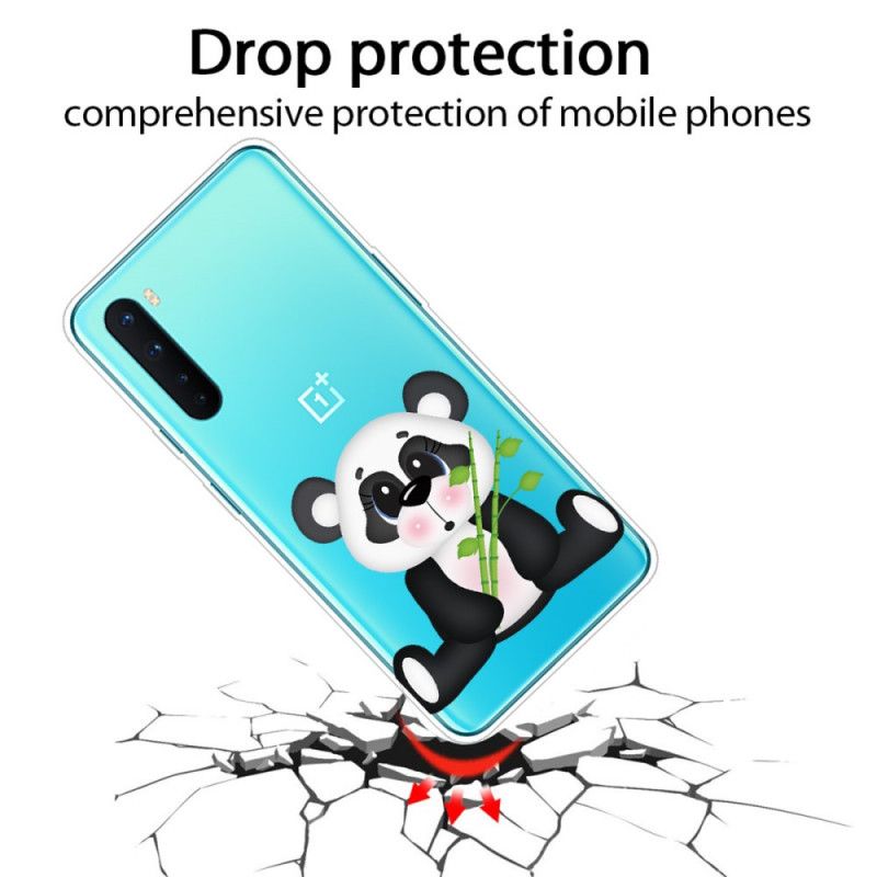 Coque Oneplus Nord Transparente Panda Triste