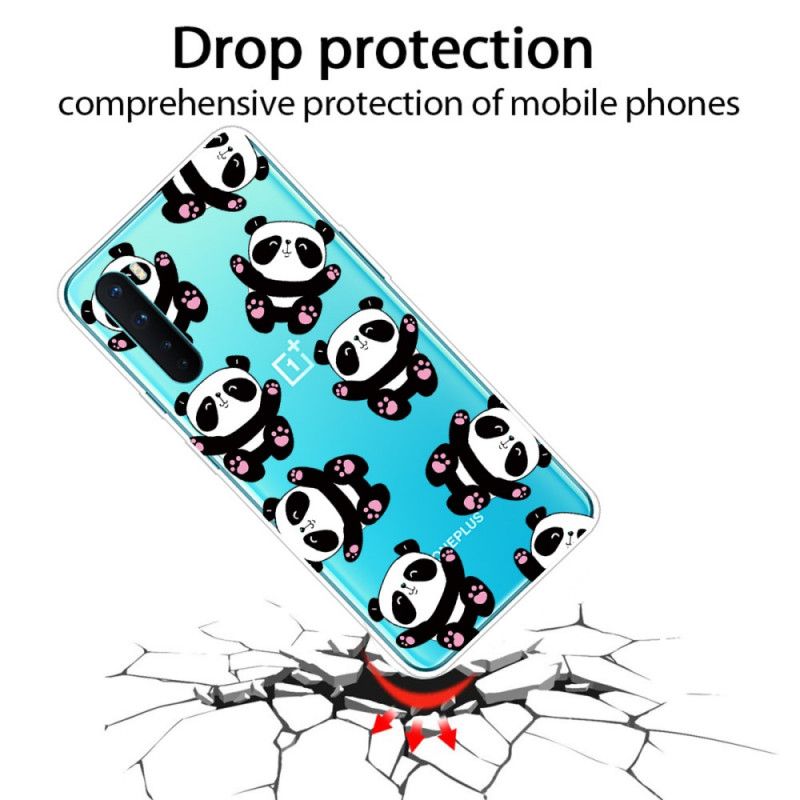 Coque Oneplus Nord Transparente Pandas Have Fun