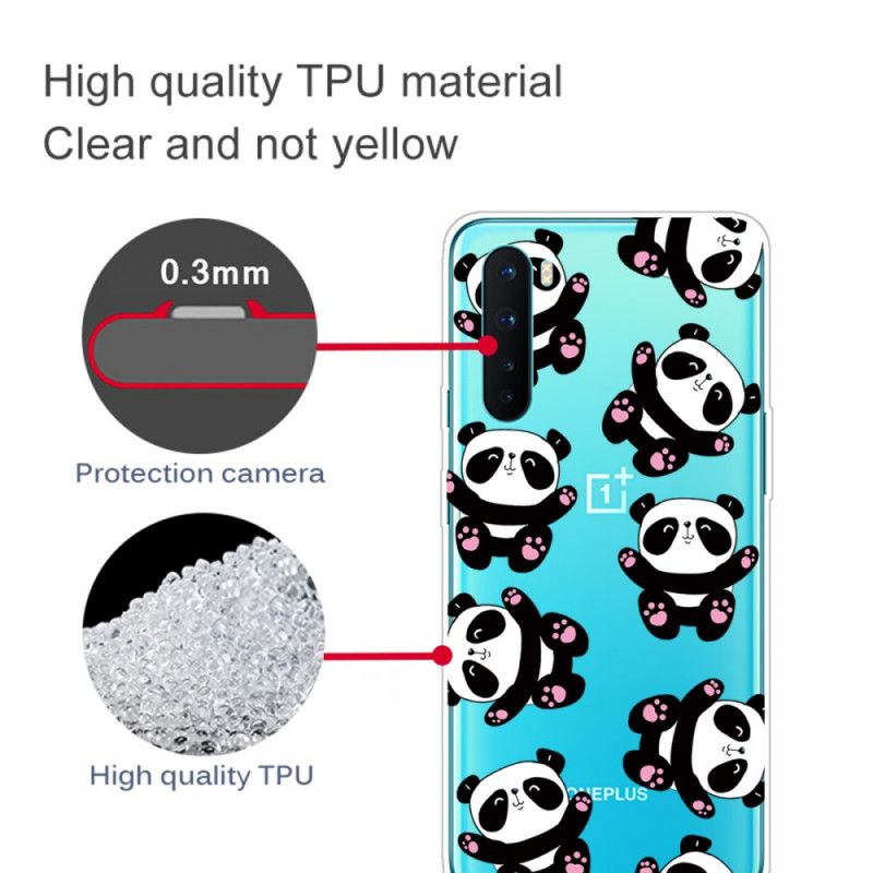 Coque Oneplus Nord Transparente Pandas Have Fun