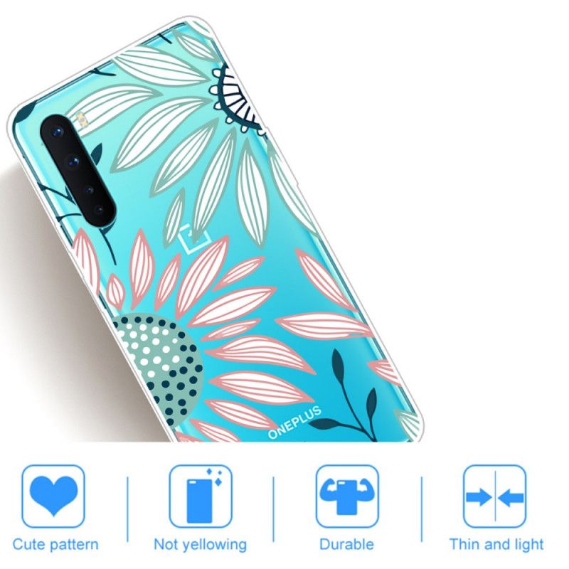 Coque Oneplus Nord Transparente Une Fleur