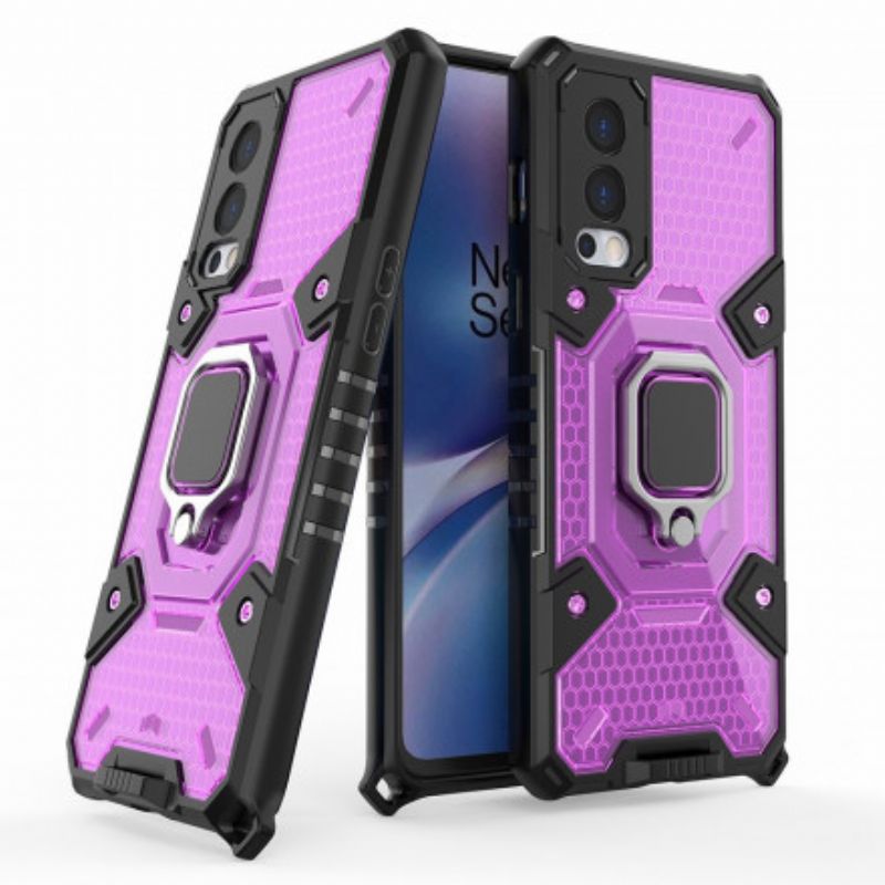 Coque Pour OnePlus Nord 2 5G Nid D'abeille Avec Anneau