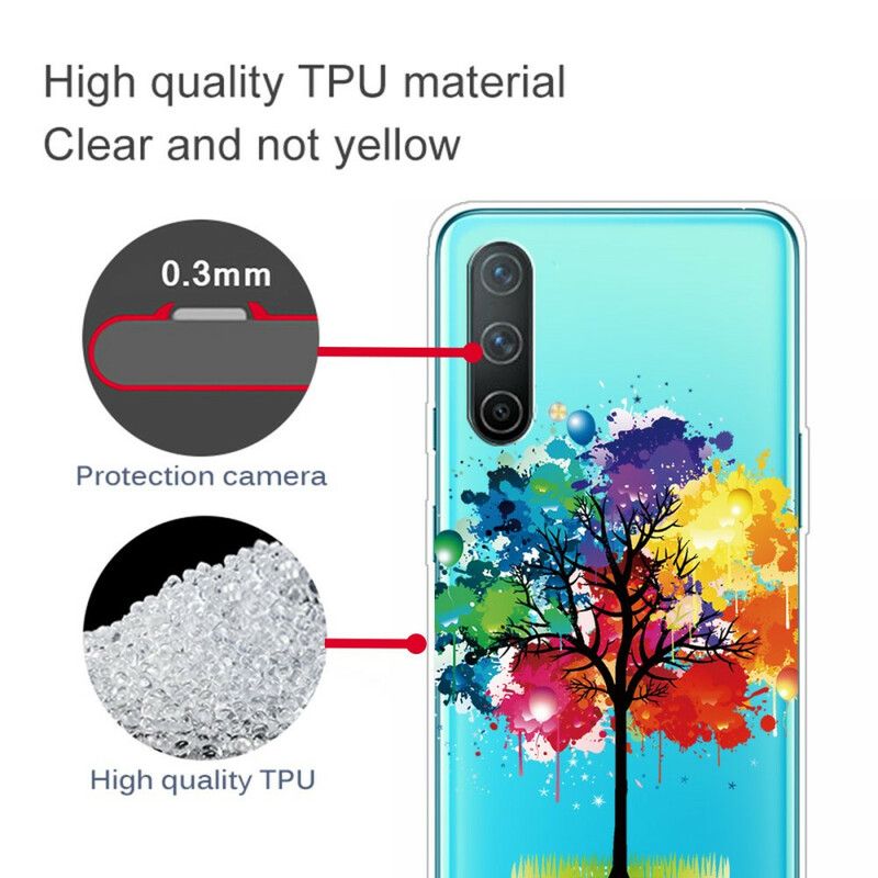 Coque Pour OnePlus Nord CE 5G Transparente Arbre Aquarelle