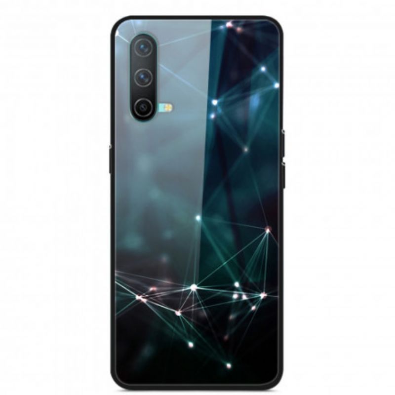 Coque Pour OnePlus Nord CE 5G Verre Trempé Couleurs Abstraites