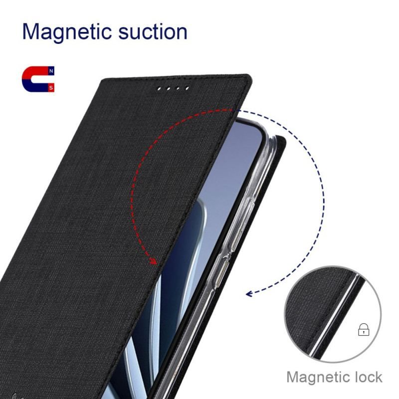 Flip Cover OnePlus 10 Pro 5G Texture Tissu VILI