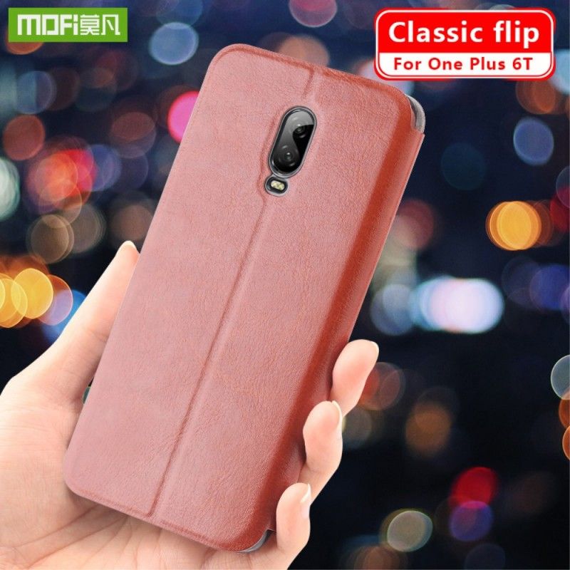 Flip Cover Oneplus 6t Mofi