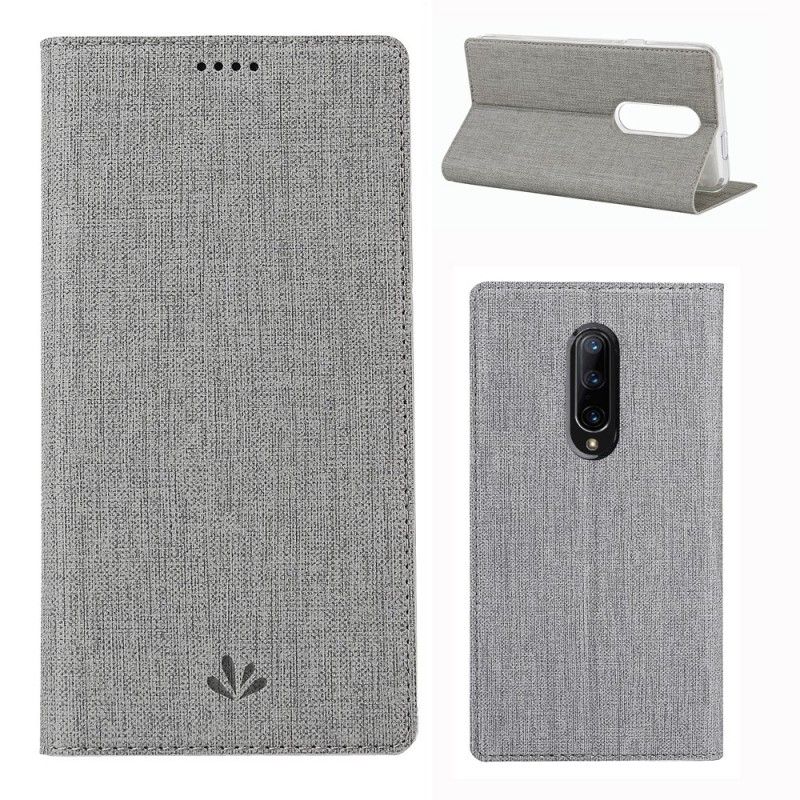 Flip Cover Oneplus 7 Pro Texturée