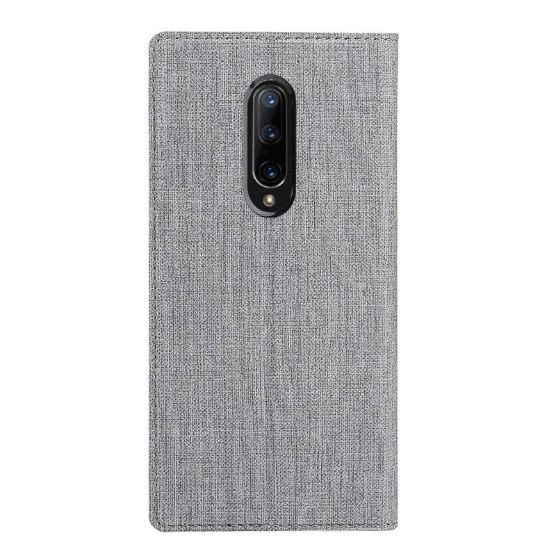 Flip Cover Oneplus 7 Pro Texturée