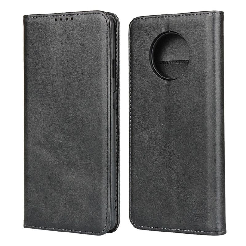 Flip Cover Oneplus 7t Premium Simili Cuir Coutures