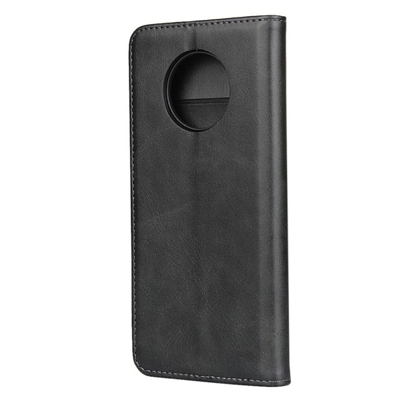 Flip Cover Oneplus 7t Premium Simili Cuir Coutures