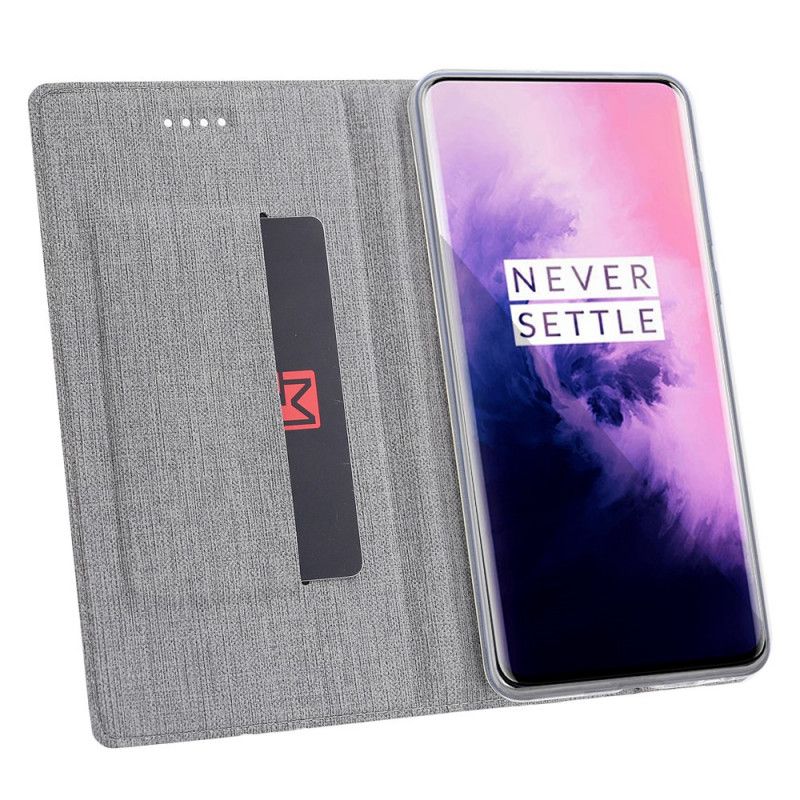 Flip Cover Oneplus 7t Pro Texturée