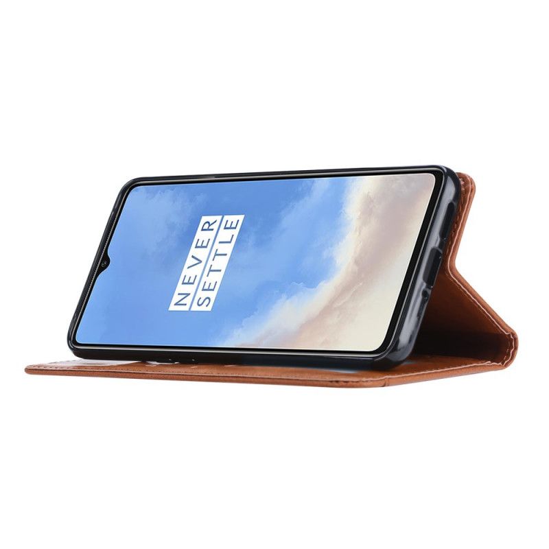 Flip Cover Oneplus 7t Simili Cuir Porte-cartes