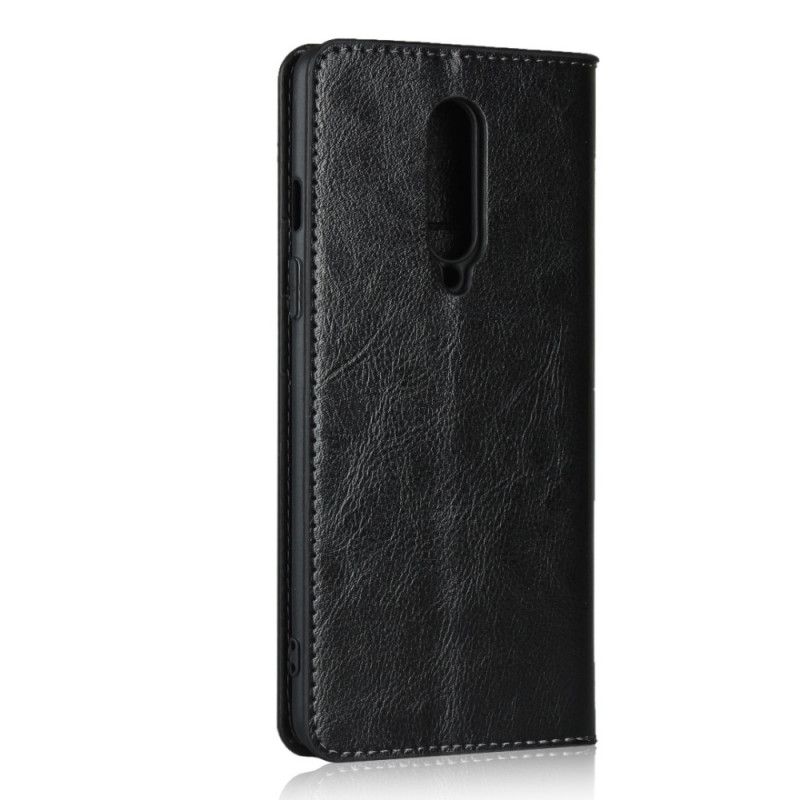 Flip Cover Oneplus 8 Cuir Véritable