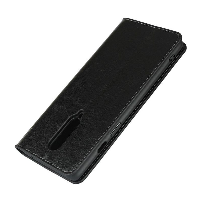 Flip Cover Oneplus 8 Cuir Véritable