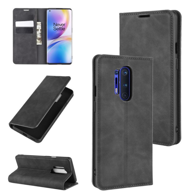 Flip Cover Oneplus 8 Pro Effet Cuir Chic