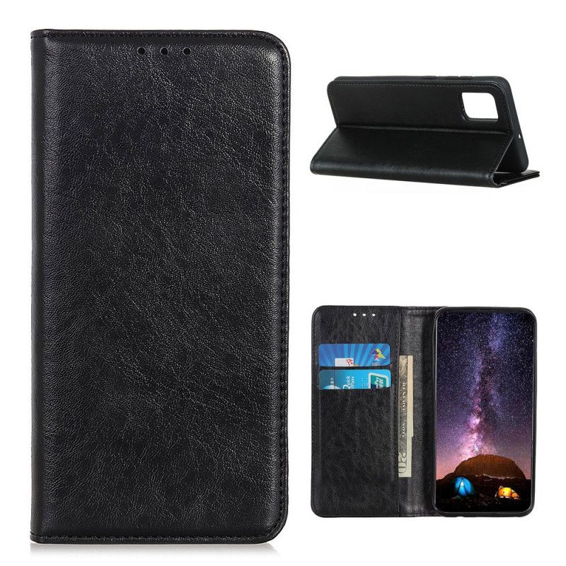 Flip Cover Oneplus 8t Cuir Litchi Fendu Élégance