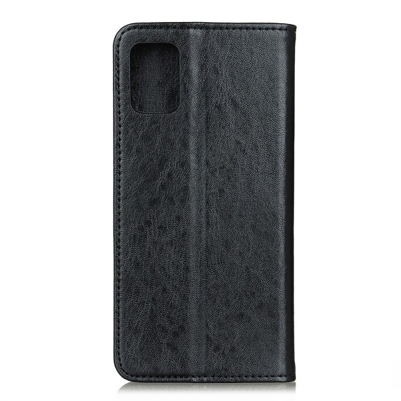 Flip Cover Oneplus 8t Cuir Litchi Fendu Élégance